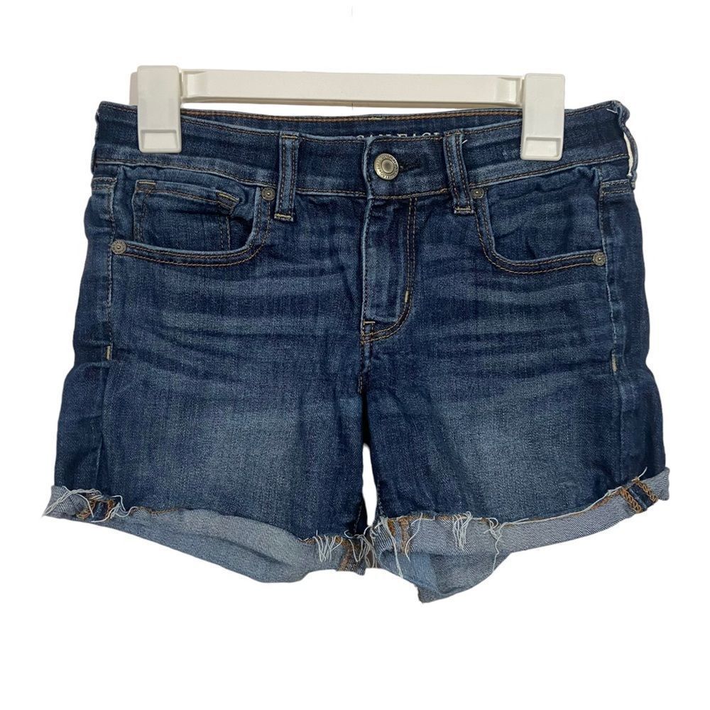 American Eagle Midi Length Jean Shorts